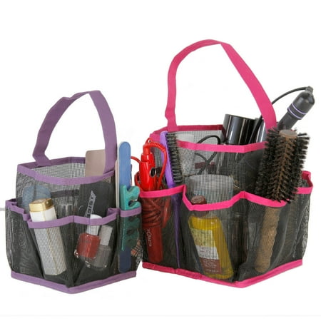 Mesh Shower Caddy Bag Bathroom Organizer Accessories Tote Quick Dry Mesh Shower Caddy Bag Bathroom Organizer Accessories Tote Quick Dry Set Of 2