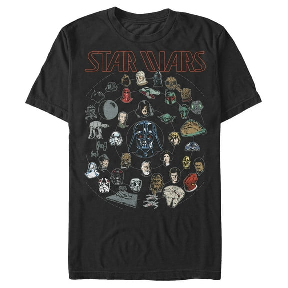 Men's Star Wars Everything In The Galaxy Leads Back To Vader Graphic Tee Black Small