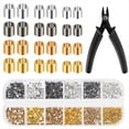 thumbnail image 1 of 2200 Piezas Tubos de Engarzado Cuentas Engarce Joyería con Alicates para Suministros Abalorios Fabricación Joyas, 1 of 5