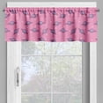 thumbnail image 4 of Ambesonne Milkyway Valance & Curtain, Saturn and Stars Pattern, 55"x36", Pink Mauve and Dark Purple, 4 of 7