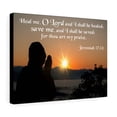 thumbnail image 4 of Scripture Walls I Shall Be Healed Jeremiah 17:14 Bible Verse Canvas Christian Wall Art Ready to Hang Unframed, 4 of 9