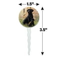thumbnail image 6 of Black Labrador Retriever Dog Puppy Cupcake Picks Toppers Decoration Set of 6, 6 of 7