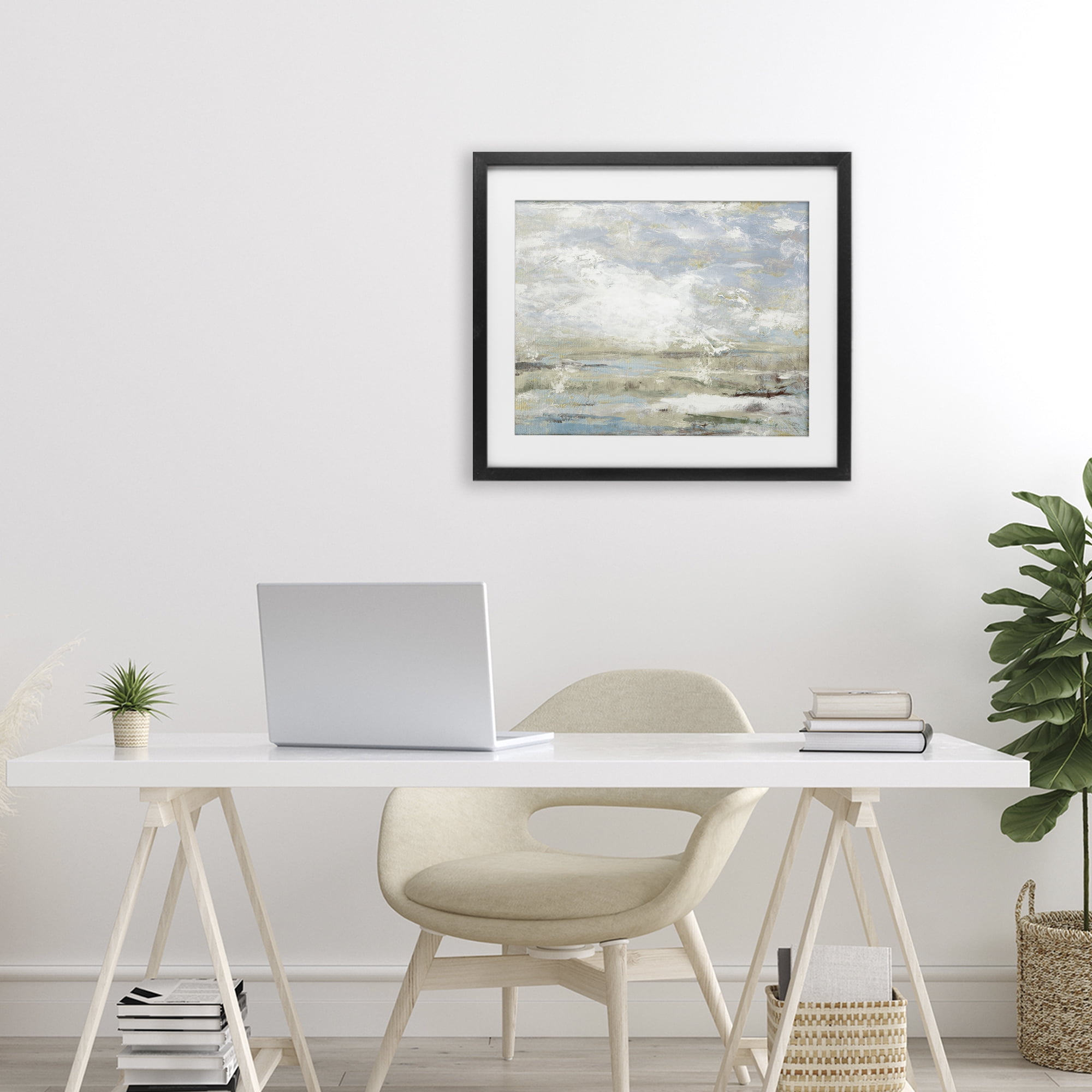 Stupell Industries Morning Mood Impression Black Framed Print Under Glass, design by Lanie Loreth