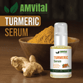 AMVital Turmeric Serum for Dark Spot Corrector for Face & Body , Age Spots, Sun Spots, Improves