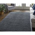 thumbnail image 5 of 4' X 6' Gray And Black Striped Hand Woven Area Rug, 5 of 10