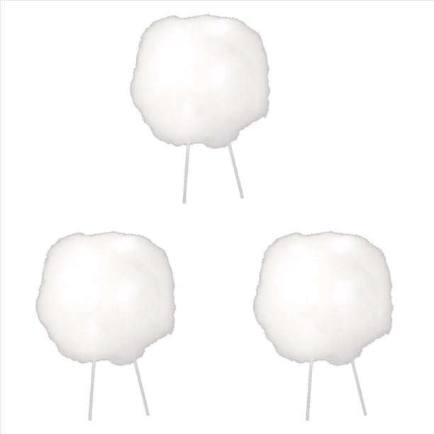 3X 3D Cloud Cake Topper Algodón Nube Luces Pastel Lámpara Hornear Cake Topper Suministros Decoración para Fiesta de Cumpleaños