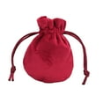 thumbnail image 4 of Bolsa con cordón para guardar joyas, organizador de regalos de fiesta, bolsa de terciopelo para relojes, collares, pulseras, dijes y aniversarios. Vino tinto 65x85cm, 4 of 8