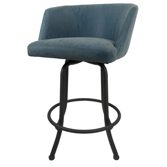 Swivel Metal Bar Stool 30" Joey - Topaz - Grey