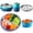 Blue-8, variant on 8 Blue 8-piece Stainless Steel Silicone Feeding Set