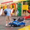 thumbnail image 4 of Drift Go Kart for Kids, 24V Electric Drift Car Kids Ride on Toys, Ages 6-12, 360 Drifting, 300W Brushless Motor - Blue, 4 of 6