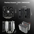 thumbnail image 6 of Thermalright Peerless Assassin 120 SE CPU Cooler, 6 Heat Pipes AGHP Technology, Dual 120mm PWM Fans, 6 of 10