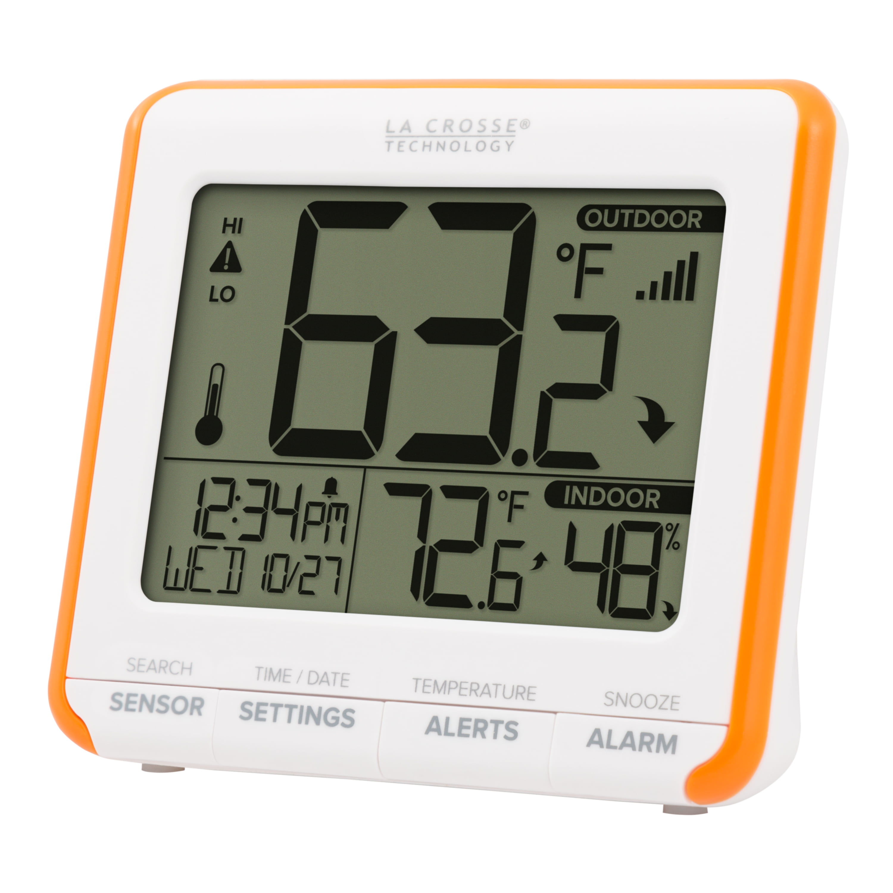 La Crosse Technology 308-179OR Wireless Temperature & Humidity Station with Trends & Alerts