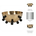 thumbnail image 5 of Elegant Round Metal Decorative Bowl for Coffee Table Accent - Home Table Decor for Centerpiece Decorations - Ideal as Key and Candy Bowl for Kitchen Counter Display - 6", Gold & Metallic, 5 of 11