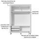 thumbnail image 4 of Ropero Closet Madesa Dallas 2 Puertas Corredizas 2 Cajones con Pies Blanco, 4 of 5