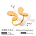 thumbnail image 1 of Women's Stainless Steel Bowknot Pearl Finger Ring - Fashion Commuting Style, 1 of 5