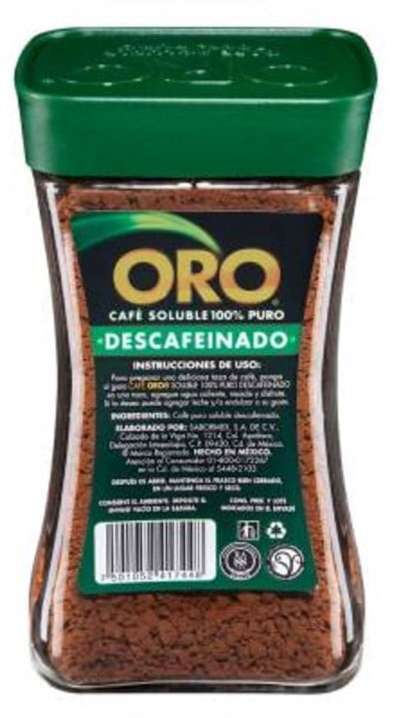 Cafe Oro Decaffeinated Medium Roast Instant Coffee, 175g