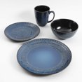 thumbnail image 4 of Gibson Elite Milanto Durable Stoneware Glazed 16 Piece Dinnerware Set, Blue, 4 of 9