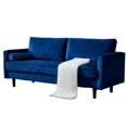 thumbnail image 5 of Mid-Century Modern Velvet fabric Bench,Sectional Couch Sofa, 75.6"W Red, 5 of 5