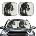 thumbnail image 2 of Salouo Double Exposure Cat Forest Pattern Car Windshield Sun Shade Foldable | Front Windshield Shade for Sun, Heat and UV Rays | Interior Sun Protection-Medium, 2 of 6