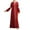 Red, variant on Gaexia Maxi Abaya Dresses Floral Printed Long Kaftan for Women Fashion Prayer Dress Elegant Loose Fit(M,Red)