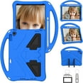 thumbnail image 7 of Allytechgroup Kids Case for iPad 9th/8th/7th Generation iPad 10.2 inch 2021/2020/2019 with Kickstand/Handle Stand/Pencil Holder [Screen Protector] Shockproof Cover for Boy Girl Children, Blue, 7 of 7