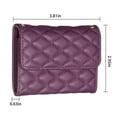 thumbnail image 2 of Adhesive Card Slots Holder Phone Pocket for Phone Case, PU Leather Wallet Sticker ID/Credit Card Holder with Magnetic Buttons for Phone Sleeve - Deep Purple, 2 of 6
