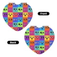 thumbnail image 2 of Kdxio Doodle Faces Emotions Pocket Mirror, 1X/2X Travel Makeup Mirror 2-Sided Folding Small Mirror Portable Double-Sided Magnifying Cosmetic Mirror for Gift-Heart Shape, 2 of 9