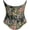 Black Flower, variant on Renaissance Corset for Women Vintage Floral Underbust Corset Bustier Top