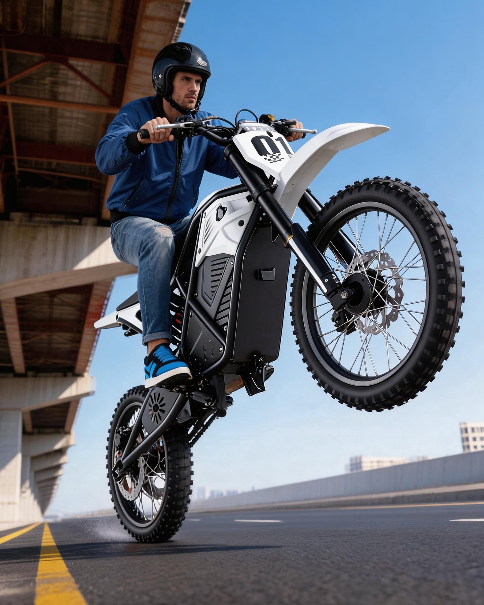 QNUT Electric Dirt Bike for Teens Adults, 3000W 38MPH Electric-Motorcycle Fat Tire with 48V 21Ah Battery E Dirt Bike 200Nm Dual Hydraulic Brakes Full Suspension Off-Road Ebike for 13+ UL2849 Listed