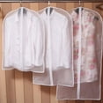thumbnail image 4 of Juego de 5 bolsas de ropa colgantes para almacenamiento, funda transpirable para traje, protector antipolvo para traje con cremallera para traje, abrigo, chaqueta, 4 of 8