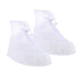 thumbnail image 1 of LOVIVER Chaussures de Pluie Imperméables Couvre-Bottes Antidérapantes Randonnée Vélo Surchaussures Réutilisables Blanc Blanc m, 1 of 8