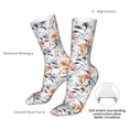 thumbnail image 4 of KLL Lilies Flowers Print Womens Crew Socks Athletic Middle Tube Long Socks Novelty Socks Gifts For Men, 4 of 7