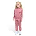 thumbnail image 3 of Baby & Toddler Girl adidas Essential Zip-Up Jacket & Pants Set Color: Black Size: 3T, 3 of 4