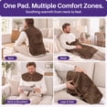 thumbnail image 6 of KEKOY Extra Large Heating Pad for Back and Shoulder Relief, FSA/HSA Electric Heat Pad with 4 Heat Settings, Auto Shut-off & Machine Washable, 24"x37", Gifts, Dark Brown, 6 of 12
