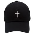 thumbnail image 1 of Gorra Tipo Dad de Béisbol con Logo de Cruz de Ropa Top Level Negra, 1 of 2