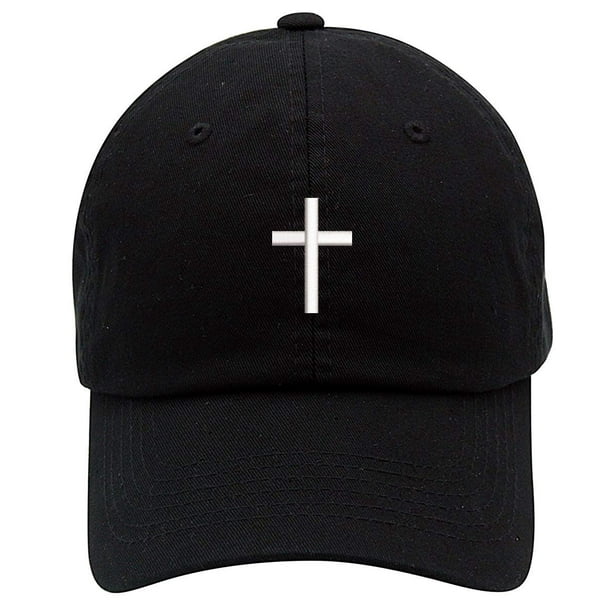 Gorra Tipo Dad de Béisbol con Logo de Cruz de Ropa Top Level Negra