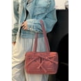 thumbnail image 7 of Sweet Ballet Style Shoulder Bag Handbag Pleated Bow Lazy Style Women Satchel Multiple pockets Large Capacity., 7 of 7