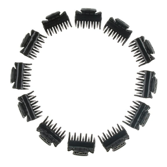 Hair Barrette Hair Clip Set of 12 Hair Clips Hair Accessories Mini Hair Claw Clips for Girls and Women 1" Small Tiny Hair Jaw Clips Non Slip