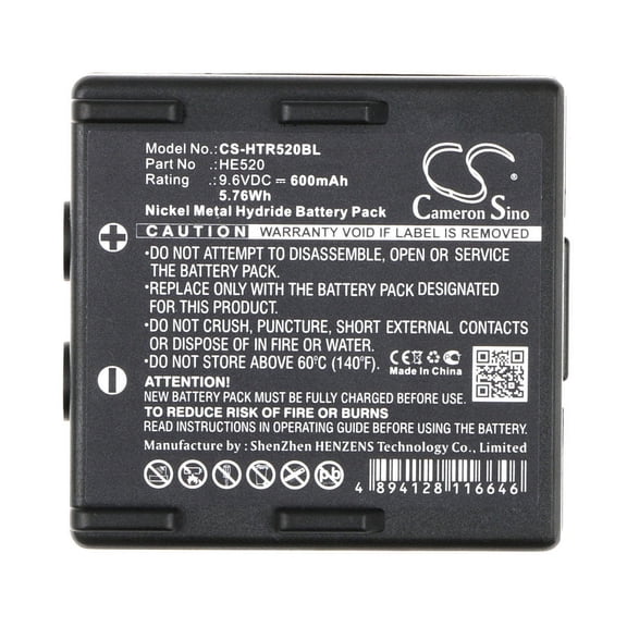 Replacement Battery For Abitron 9.6v 600mAh / 5.76Wh Crane Remote Control Battery