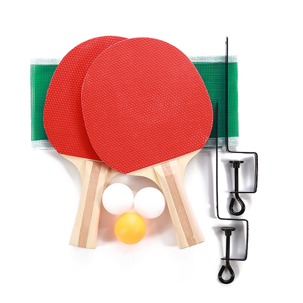 Indoor Games Sport Portable Table Tennis Net Bracket PingPong Paddles