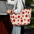 thumbnail image 4 of Wukai Red Ladybug Print Zipper Bag,large Beach Tote Bag,Waterproof Sandproof Bag,Grocery and Picnic Tote Travel Bag, 4 of 5