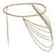 thumbnail image 3 of Mujeres de múltiples capas de Cinturón de cintura Cadena de cuerpo dorado Sunnimix Cadena de cintura de múltiples capas, 3 of 8
