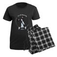thumbnail image 5 of CafePress - White Black Greyhound IAAM Women's Dark Pajamas - Women's Short Sleeve Print T-Shirt and Pants Dark Cotton Pajama Set, 5 of 7