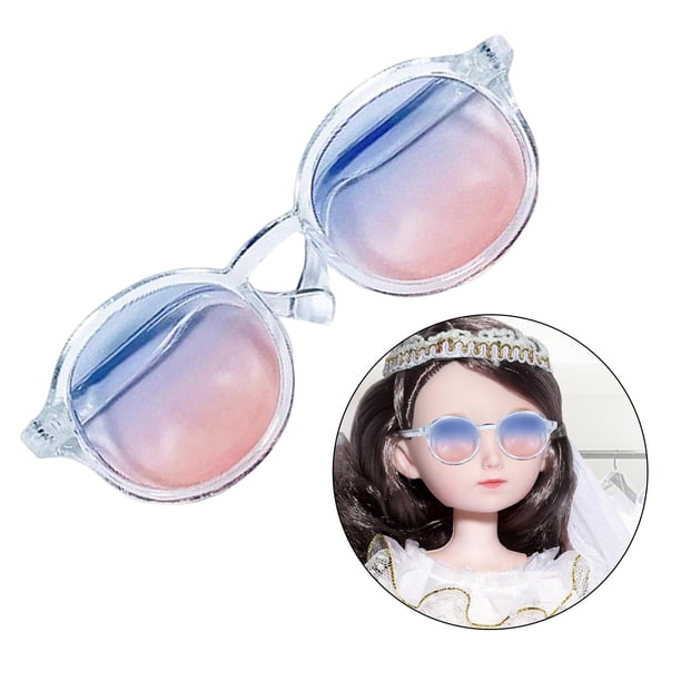 Gafas de muñeca Hugo de colores para Accesorios de disfraz Rosado