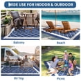 thumbnail image 4 of Ataujin Outdoor Rug, Modern Diamond Geometric Area Rugs for Indoor and Outdoor Patios and Porches, Waterproof, Washable, Non-Shedding, Easy-to-Clean Outside Carpet, 4 of 11