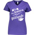 thumbnail image 3 of Inktastic Tis the Season to Tailgate with Helmets and Football Women's V-Neck T-Shirt, 3 of 5