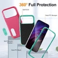 thumbnail image 4 of for iPhone 17 Pro Max Case, iPhone 17 Pro Max Phone Case with Built in Kickstand, Shockproof/Dustproof/Drop Proof Heavy Duty Military-Grade Rugged Protective Cover for iPhone 17 Pro Max,Rose Red, 4 of 8