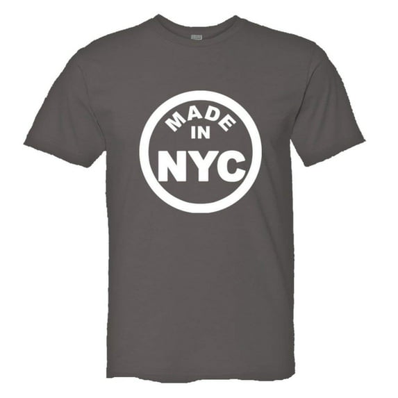 PleaseMeTees™ Mens from Born Made in New York City NY Logo Label Tee