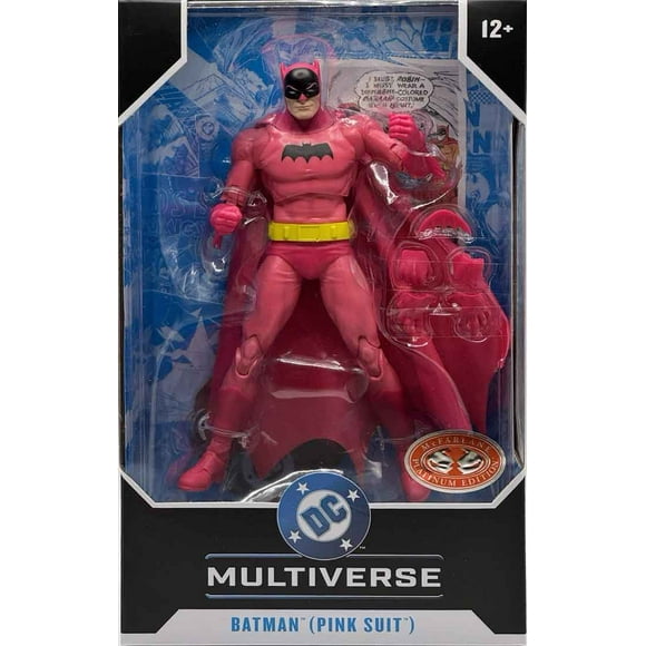 DC Multiverse Detective Comics #241 6 Inch Action Figure Exclusive - Batman Pink Suit Red Platinum