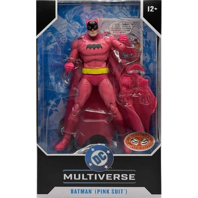 DC Multiverse Detective Comics #241 6 Inch Action Figure Exclusive - Batman Pink Suit Red Platinum